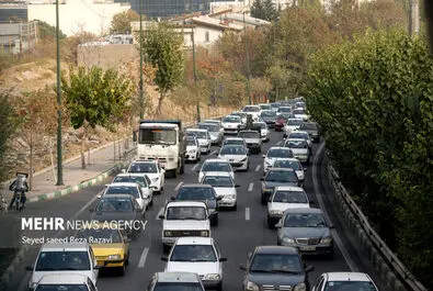 شلوغی و ترافیک تهران