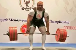 حمله قوی‌ترین مرد ایران به سنگین‌ترین وزنه تاریخ