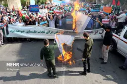 تصاویر راهپیمایی محکومیت جنایات اسرائیل(2)