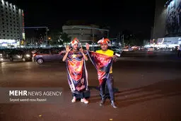 تصاویر جشن و شادی هواداران پرسپولیس درخیابان