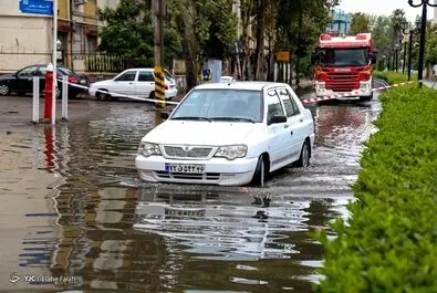 سیلاب در رشت
