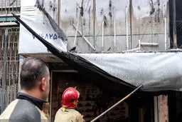 جدیدترین تصاویر از خاکستر شدن پاساژ ارغوان در اندیشه