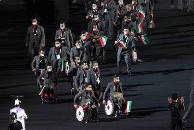 پرچمداری «زهرا نعمتی» و «نورمحمد آرخی» در مراسم افتتاحیه پارالمپیک توکیو 