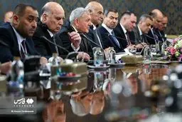 تصاویر نشست خبری روسای جمهور ایران و عراق