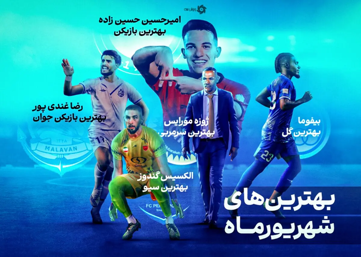 بهترین‌های فوتبال ایران در ماه شهریور - لیست کامل
