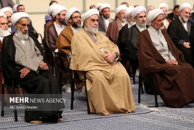 تصاویر دیدار اعضای کنگره علامه طباطبایی با رهبر انقلاب