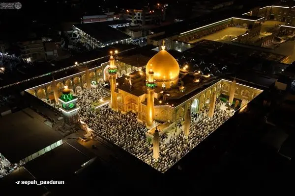 حرم نجف اشرف در شب عید سعید غدیر + تصاویر