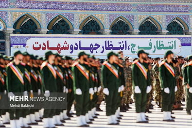 عهد سربازی در مسجد مقدس جمکران