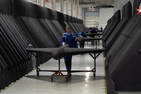 لحظه برخورد پهپاد شاهد 136 برای اولین بار در نبرد