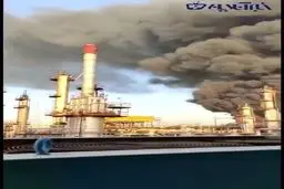 جدیدترین تصاویر از داخل پالایشگاه تهران هنگام آتش سوزی