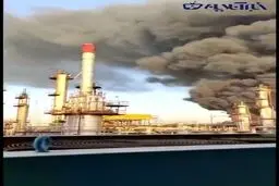 جدیدترین تصاویر از داخل پالایشگاه تهران هنگام آتش سوزی