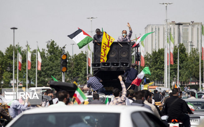 تصاویر روز جهانی قدس در میادین تهران