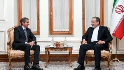 اولین فیلم از دیدار عراقچی و رافائل گروسی