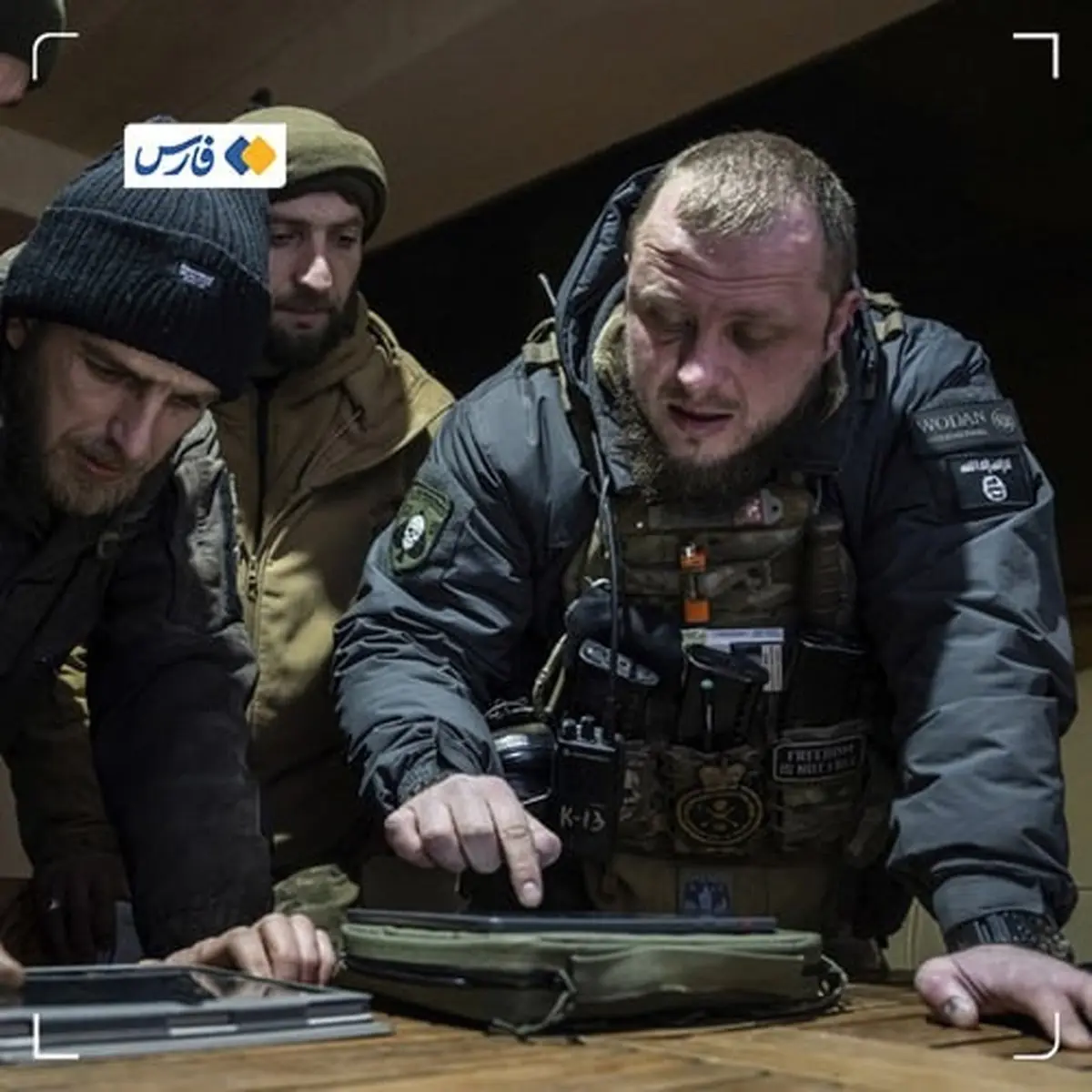 تصویر جنجالیِ فرمانده اوکراینی با نشان داعش

