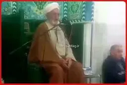 لحظه سکته قلبی امام جمعه نصرآباد تفت بر بالای منبر