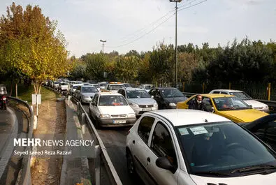 شلوغی و ترافیک تهران