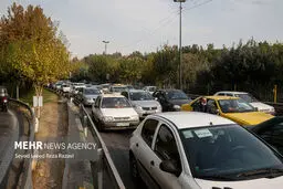 تصاویر شلوغی و ترافیک تهران