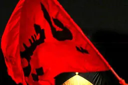 حرکت دسته عزاداری در قلب نیویورک