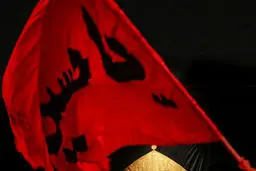 حرکت دسته عزاداری در قلب نیویورک