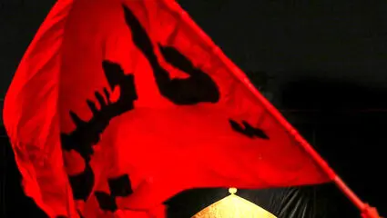 حرکت دسته عزاداری در قلب نیویورک