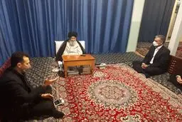 دیدار رئیس فدراسیون جودو با آیت‌الله علوی گرگانی