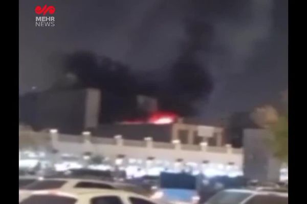 وقوع آتش‌سوزی در بازار بندرعباس