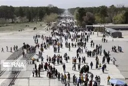 تصاویر |هجوم گردشگران به تخت جمشید و نقش رستم