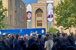 مراسم وداع با شهید امیرعبداللهیان با حضور مقامات کشور و لشکری برگزار شد