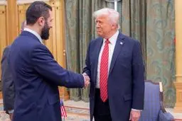 دومین دیدار جولانی و ترامپ + عکس