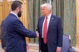 دومین دیدار جولانی و ترامپ + عکس