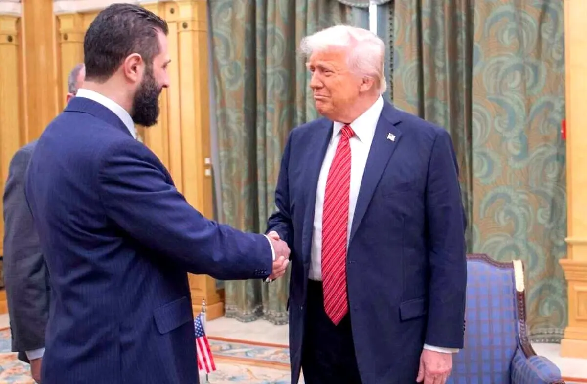 دومین دیدار جولانی و ترامپ + عکس