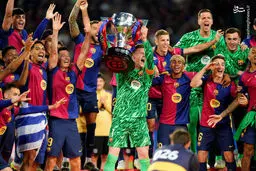 تصاویر خاص از جشن قهرمانی بارسلونا در لالیگا