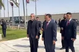 علی لاریجانی به مکانی خاص در عراق رفت + فیلم