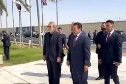 علی لاریجانی به مکانی خاص در عراق رفت + فیلم