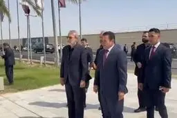 علی لاریجانی به مکانی خاص در عراق رفت + فیلم