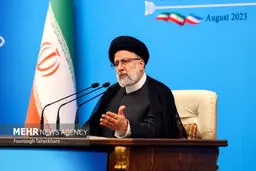 تصاویر نشست خبری رئیس جمهور