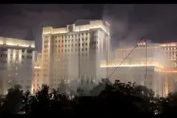 ساختمان وزارت دفاع آتش گرفت؟