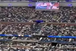 لحظه هو شدن ترامپ در فینال تنیس اوپن آمریکا