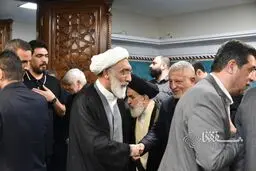 تصاویر پورمحمدی در مراسم ختم مراسم ختم مرحوم حاج حسین معینی‌پور و احمد هاشمی رفسنجانی
