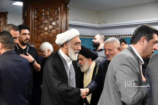 تصاویر پورمحمدی در مراسم ختم مراسم ختم مرحوم حاج حسین معینی‌پور و احمد هاشمی رفسنجانی
