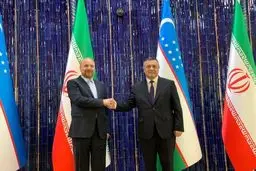 حضور قالیباف در مجلس قانون‌گذاری ازبکستان