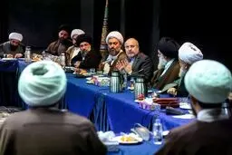 برگزاری نشست رئیس مجلس با جمعی از وعاظ و روحانیون
