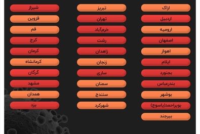 جزییات رنگ بندی کشور از 19 تیر