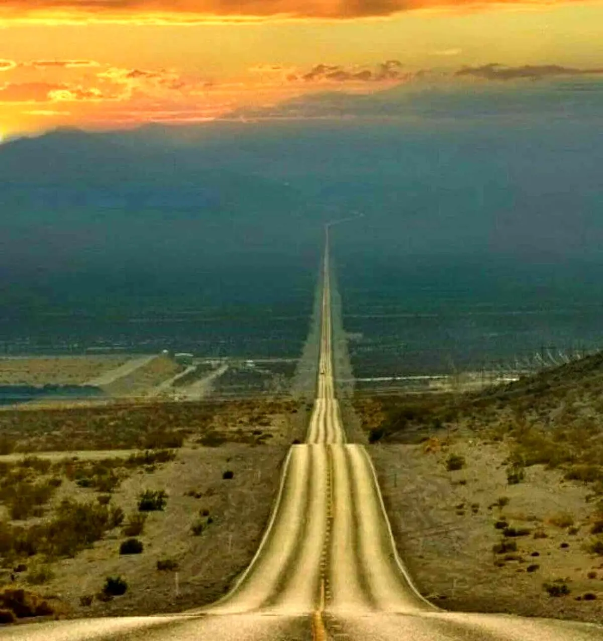 تصویری از جاده مرگ در آمریکا به طول 200 کیلومتر