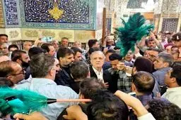 پزشکیان به بارگاه رضوی رفت + عکس