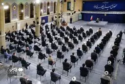 تصاویر دیدار رئیس و مسئولان قوه قضائیه با رهبر انقلاب