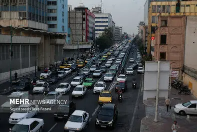 شلوغی و ترافیک تهران