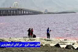 تصاویر هجوم مردم به دریاچه ارومیه