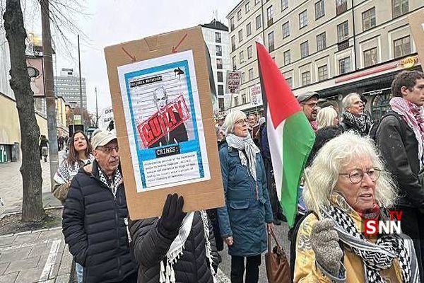 تظاهرات حمایت از غزه و فلسطین در استکهلم