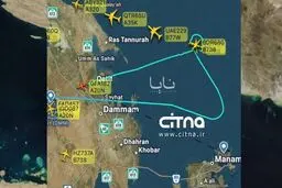 پرواز ها در خلیج فارس تغییر مسیر دادند